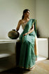 Handwoven Sea Green Maheshwari Saree